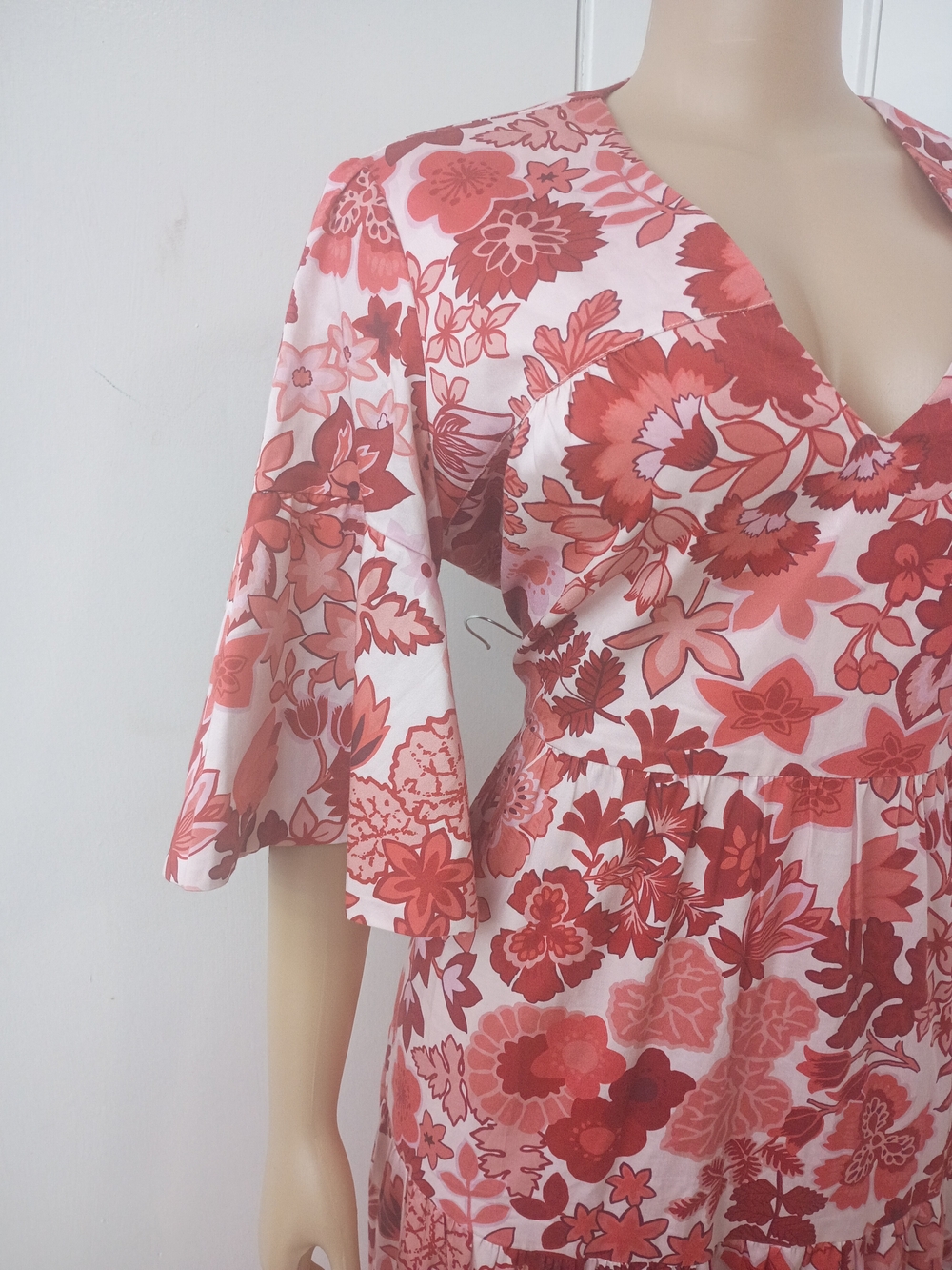 Tuckernuck Red and Pink Floral Maxi Dress - Picture 3 of 11